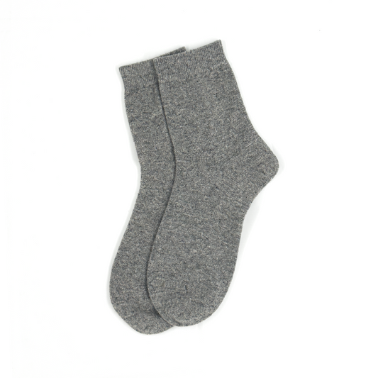 Set med 2 Siya Strumpor i mullbärssilke och ull i grå