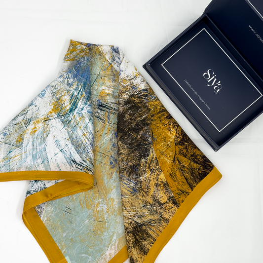 Siya Mullbärssilkes halsduk SERENA small 53x53 CM