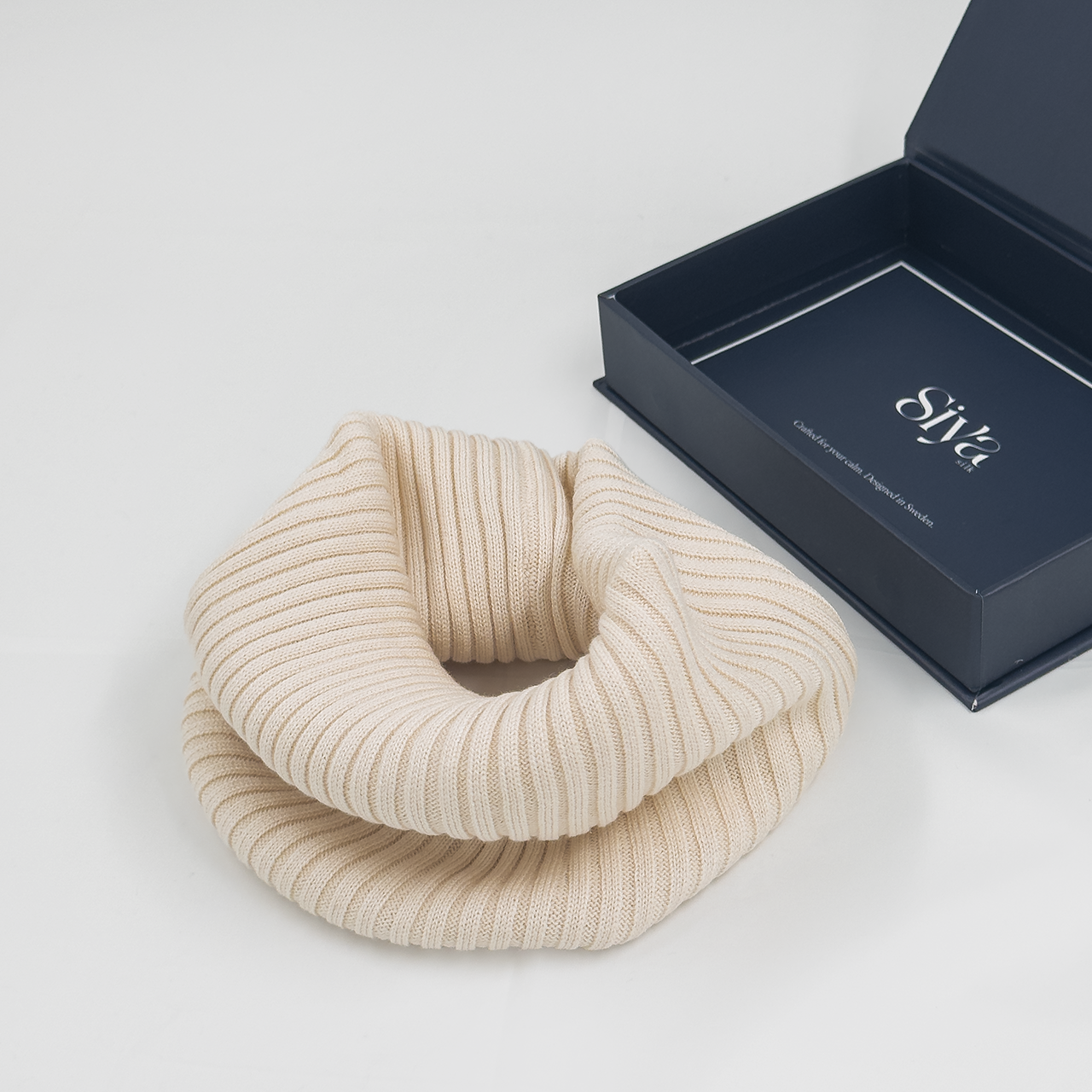 Siya Mulberry Silk and Cotton Scarf Beige