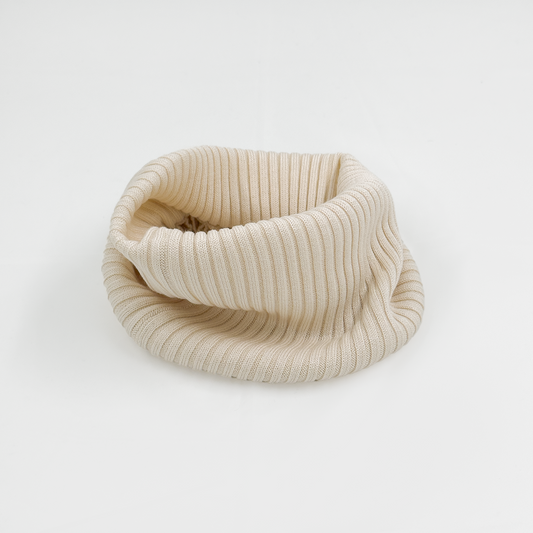 Siya Mulberry Silk and Cotton Scarf Beige