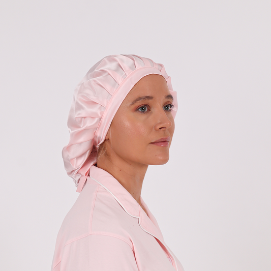 Siya Mullbärssilkes Bonnet Coral Blush