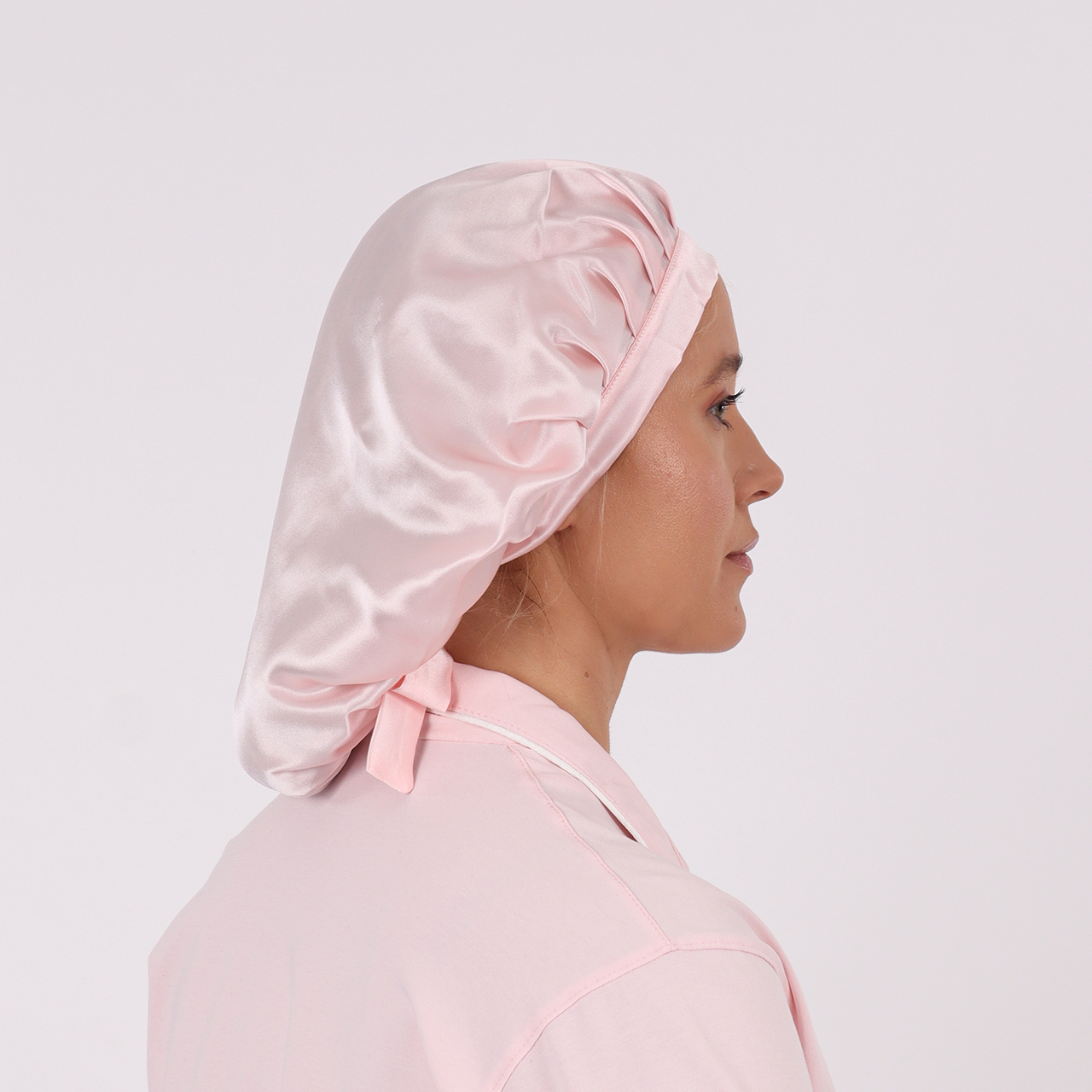 Siya Mullbärssilkes Bonnet Coral Blush