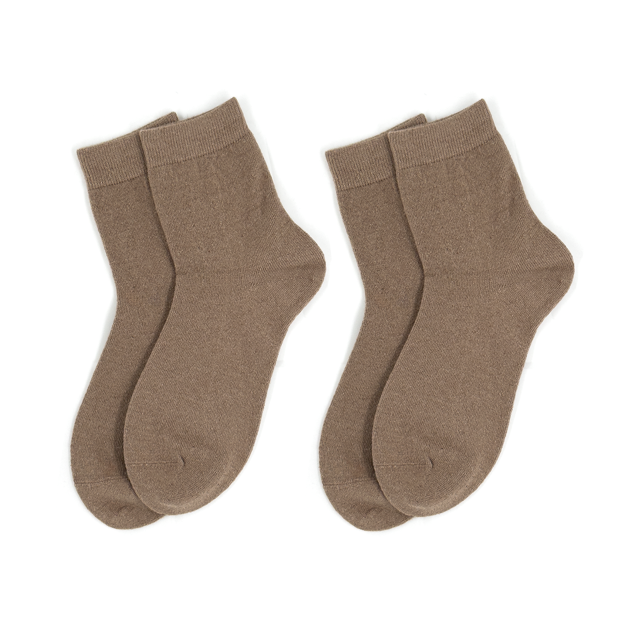 Set med 2 Siya Strumpor i mullbärssilke och ull i beige