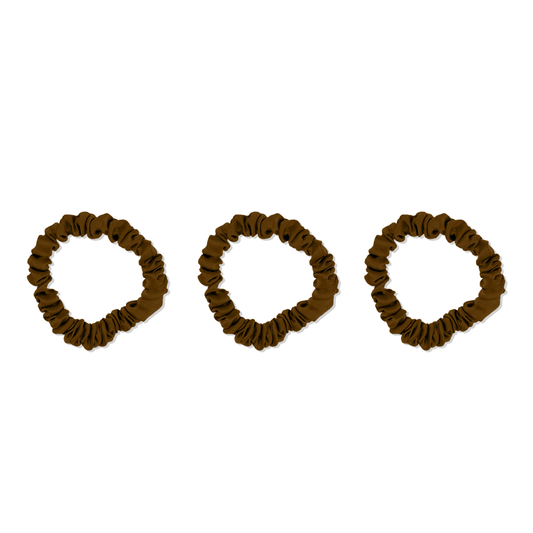 Siya Set med 3 små mullbärssilke Hårband Cocoa Embrace