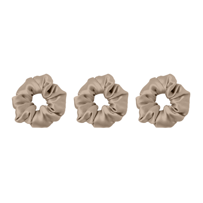Set of 3 Large Mulberry Silk Scrunchies Sahara Essence